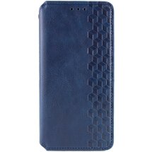 Чехол Deexe Rhombus Wallet для Xiaomi Redmi 14C / Redmi A4 5G / Poco C75 - Blue: фото 1 из 5