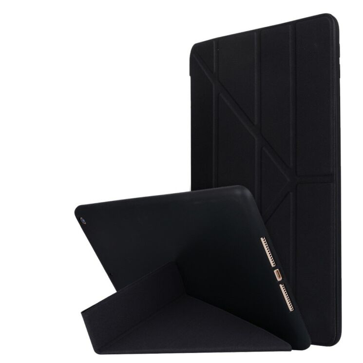 Чохол Deexe Stand Cover для iPad 10.2 7/8/9 Gen (2019/2020/2021) - Black: фото 1 з 8