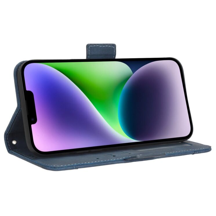 Чохол Deexe Wallet Stand для Apple iPhone 15 - Blue: фото 3 з 6
