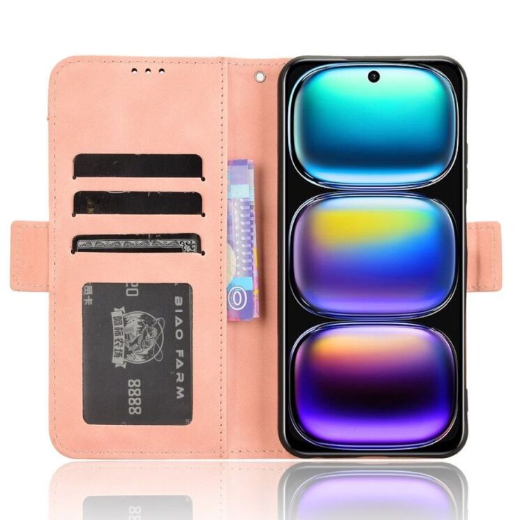 Чехол Deexe Wallet Stand для Infinix Smart 9 (X6532) / Hot 50i (X6531) - Pink: фото 3 из 7