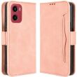 Чехол Deexe Wallet Stand для Motorola Moto G05 / Moto E15 - Pink (372704P)