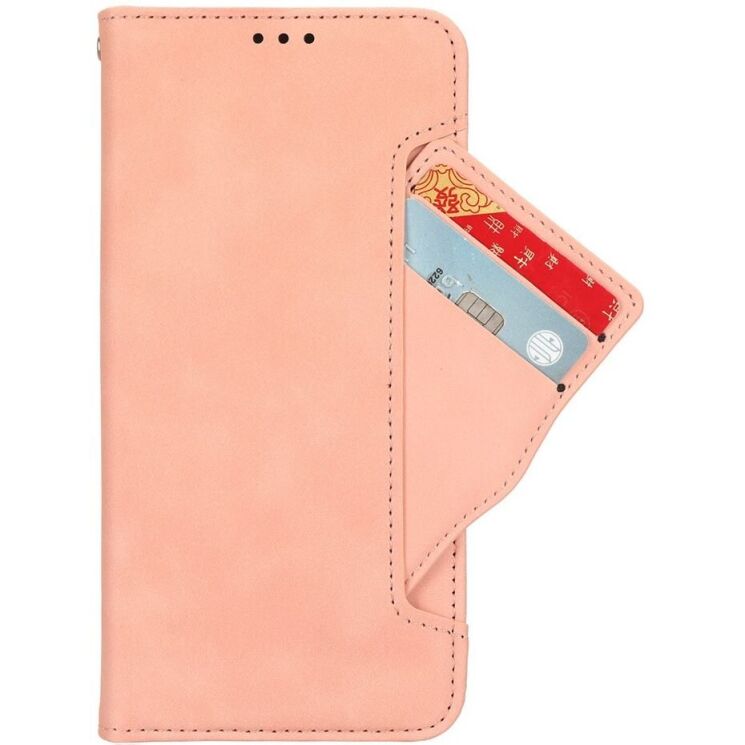 Чехол Deexe Wallet Stand для Motorola Moto G05 / Moto E15 - Pink: фото 2 из 7