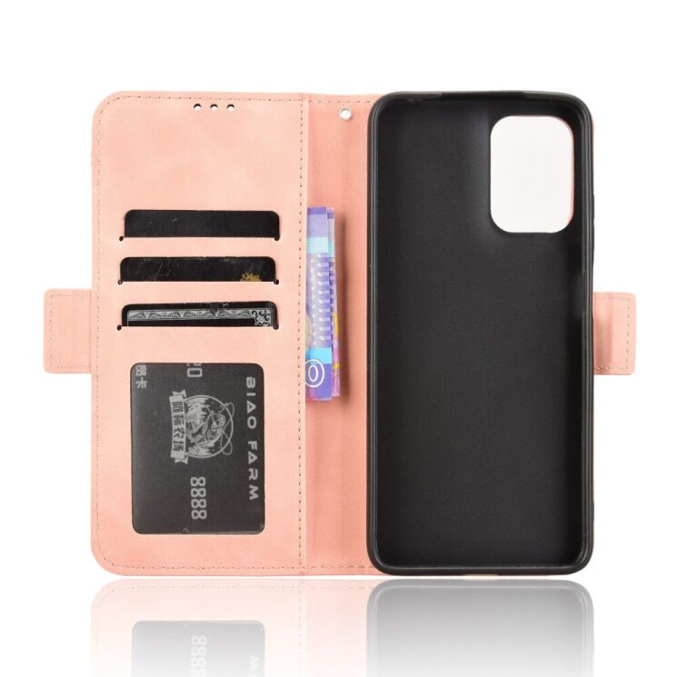 Чехол Deexe Wallet Stand для Motorola Moto G05 / Moto E15 - Pink: фото 5 из 7