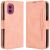 Чехол Deexe Wallet Stand для Motorola Moto G55 - Pink: фото 1 из 7