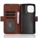 Чохол Deexe Wallet Stand для Motorola Moto G56 - Brown (383114Z). Фото 4 з 14
