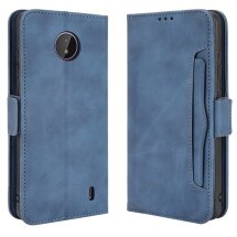 Чохол Deexe Wallet Stand для Nokia C10 / C20 - Blue: фото 1 з 15