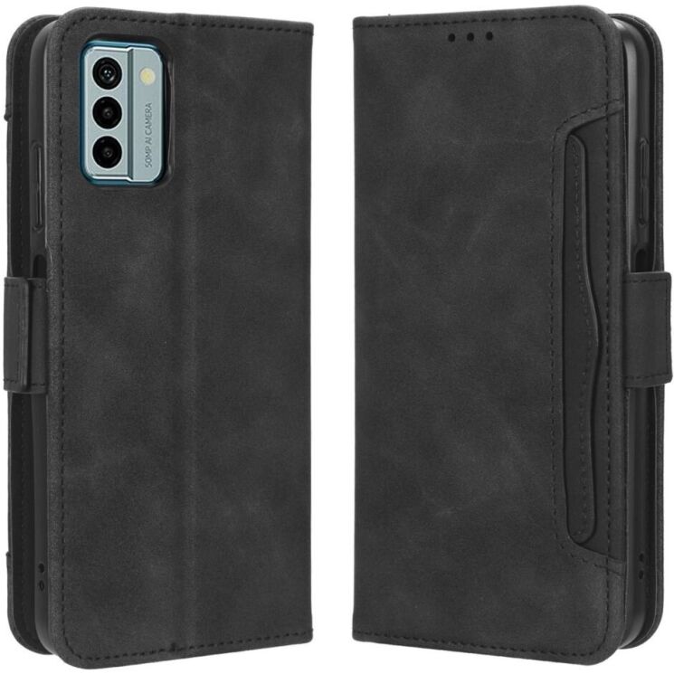 Чехол Deexe Wallet Stand для Nokia G22 - Black: фото 1 из 9