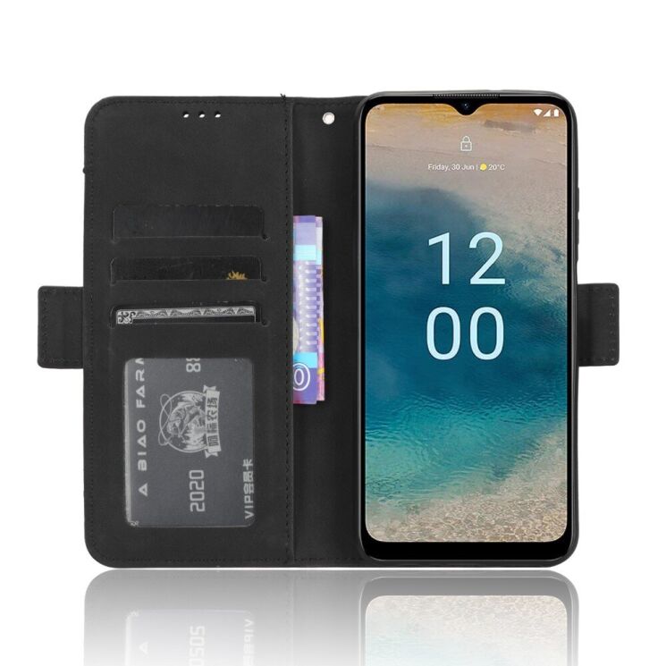 Чехол Deexe Wallet Stand для Nokia G22 - Black: фото 2 из 9