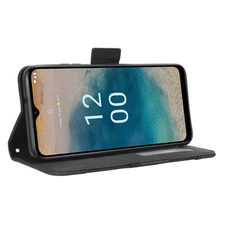 Чехол Deexe Wallet Stand для Nokia G22 - Black: фото 3 из 9