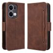 Чехол Deexe Wallet Stand для OPPO Reno 13 5G - Brown (376513Z)