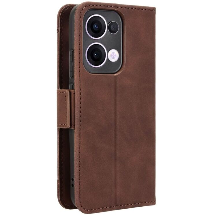 Чехол Deexe Wallet Stand для OPPO Reno 13 5G - Brown: фото 7 из 7