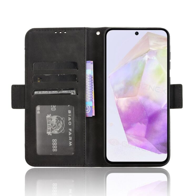 Чохол Deexe Wallet Stand для Samsung Galaxy A36 (A366) - Black: фото 3 з 7