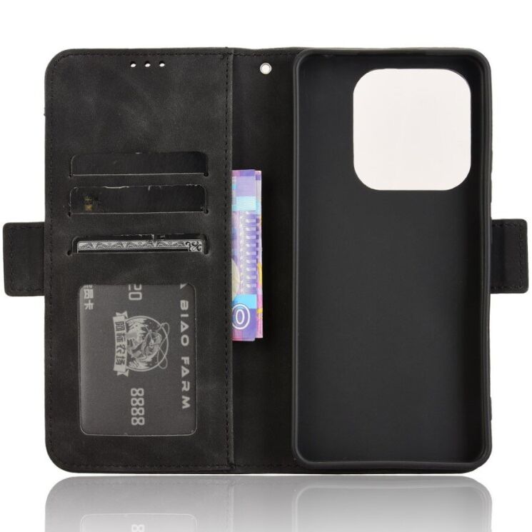 Чехол Deexe Wallet Stand для Xiaomi Redmi Note 14 5G - Black: фото 7 из 7