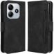Чехол Deexe Wallet Stand для Xiaomi Redmi Note 14 5G - Black (373406B). Фото 1 из 7