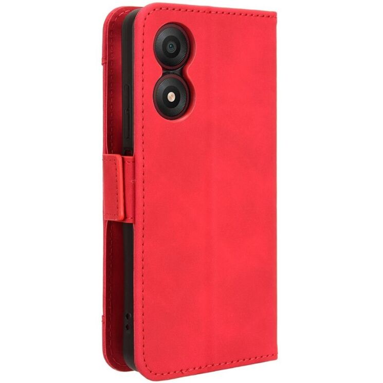 Чехол Deexe Wallet Stand для ZTE Blade A34 - Red: фото 7 из 7