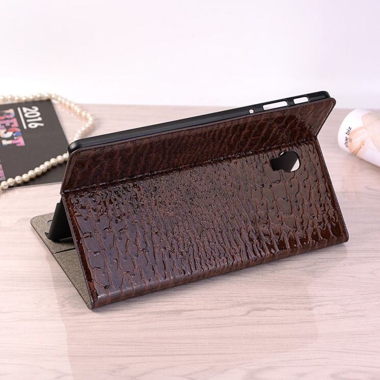 Чехол для Deexe Crocodile Style для Samsung Galaxy Tab A 10.5 (T590.595) - Brown: фото 9 из 9