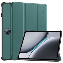 Чехол ENKAY Smart Cover для OnePlus Pad Pro / Pad 2 - Dark Green: фото 1 из 7