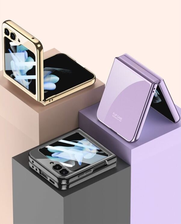 Чехол GKK Fold Case для Samsung Galaxy Flip 6 - Transparent: фото 9 из 11