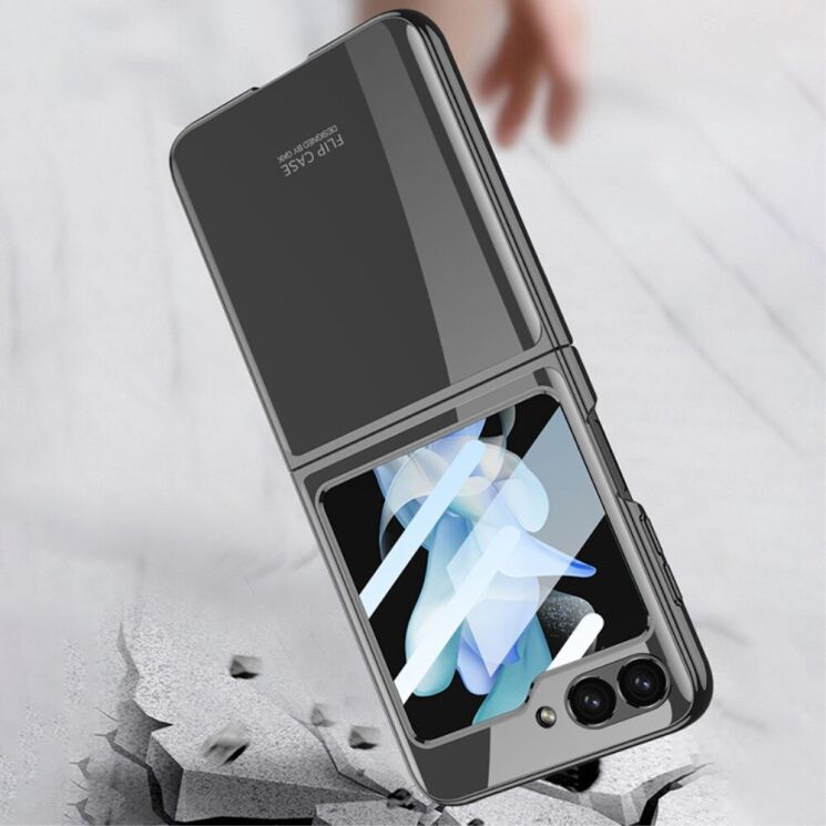 Чехол GKK Fold Case для Samsung Galaxy Flip 6 - Transparent: фото 7 из 11
