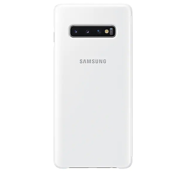 Чехол-книжка Clear View Cover для Samsung Galaxy S10 Plus (G975) EF-ZG975CWEGRU - White: фото 4 из 4