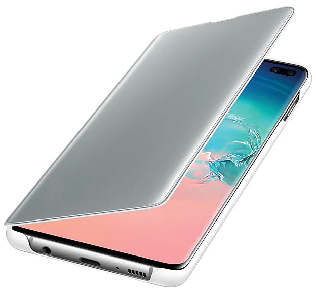 Чехол-книжка Clear View Cover для Samsung Galaxy S10 Plus (G975) EF-ZG975CWEGRU - White: фото 1 из 4