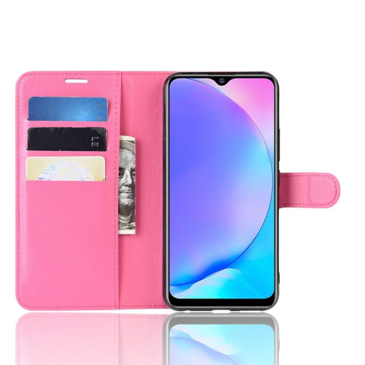 Классический чехол-книжка Deexe Book Type для VIVO Y17 - Pink: фото 4 из 6