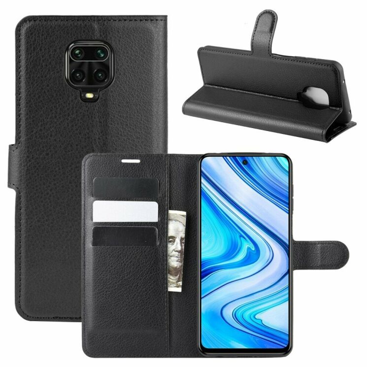 Чохол-книжка Deexe Book Type для Xiaomi Redmi Note 9 Pro / Note 9 Pro Max / Note 9s - Black: фото 1 з 6