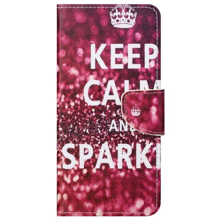 Чехол-книжка Deexe Color Wallet для Nokia 2.4 - Keep Calm and Sparkle: фото 2 из 7