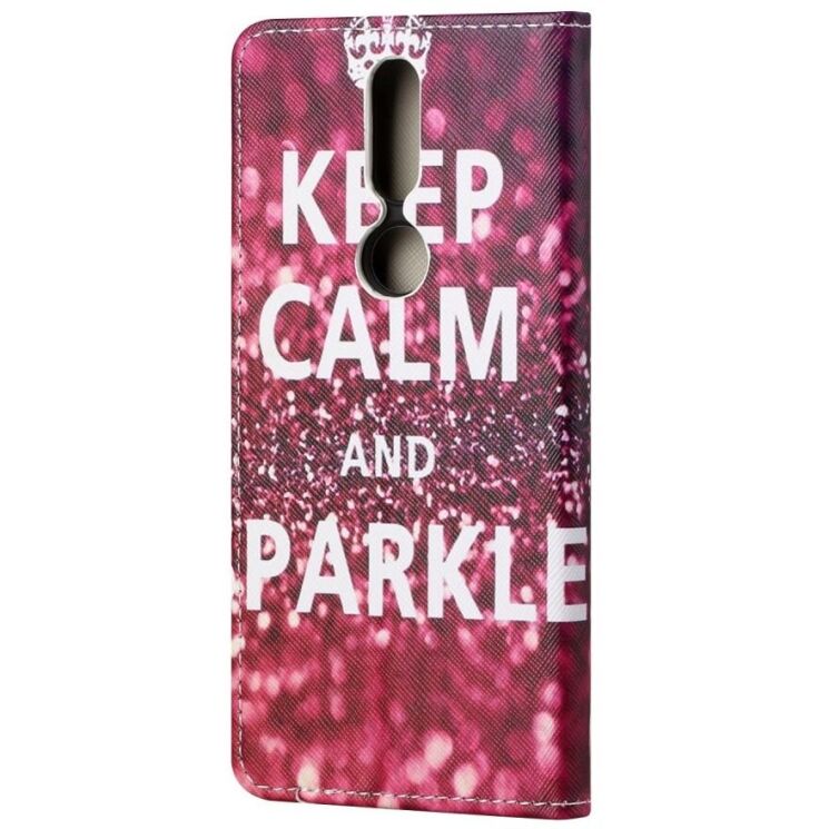 Чехол-книжка Deexe Color Wallet для Nokia 2.4 - Keep Calm and Sparkle: фото 4 из 7