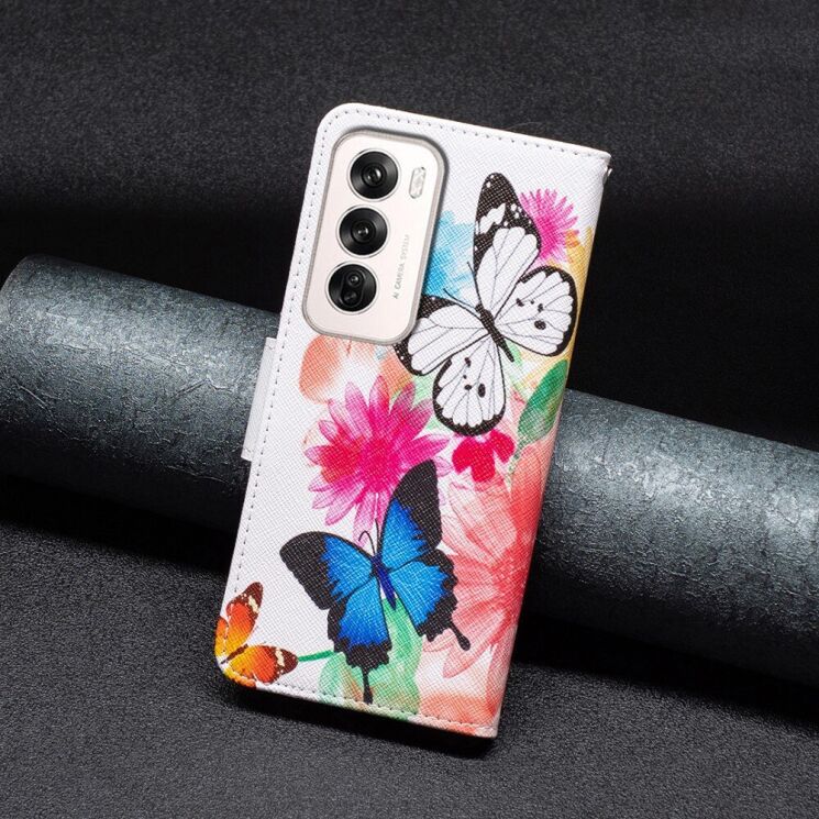 Чехол-книжка Deexe Color Wallet для OPPO Reno 12 - Two Butterflies: фото 5 из 7