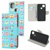 Чохол-книжка Deexe Color Wallet для Xiaomi Redmi 9C - Cute Owls (267612I)