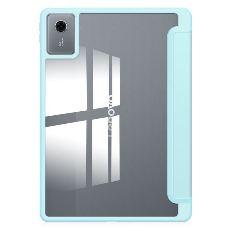 Чехол-книжка Deexe Crystal Back для Lenovo Idea Tab (TB336) - Baby Blue: фото 2 из 7