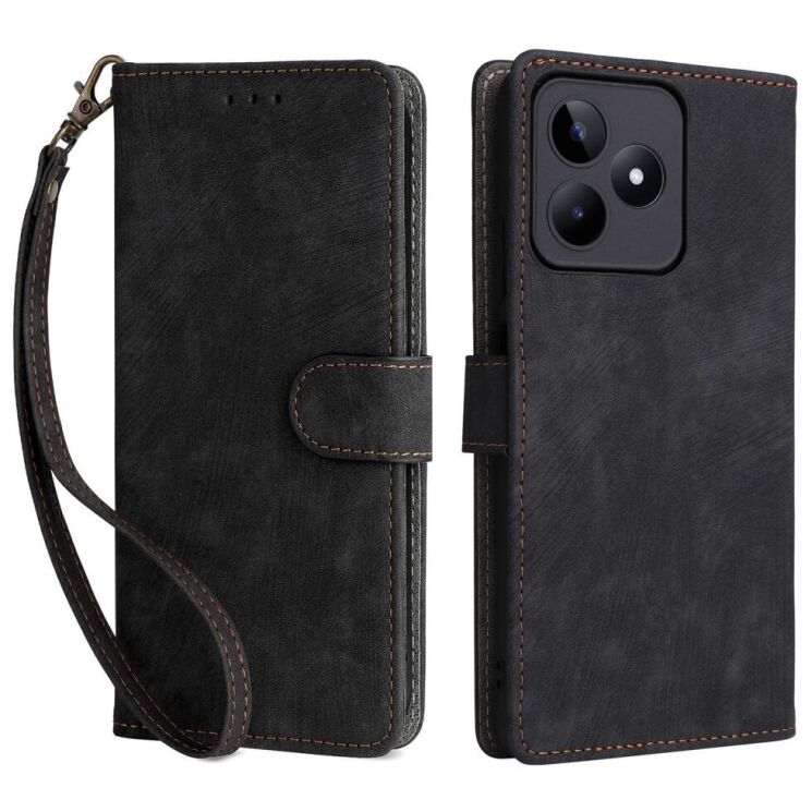 Чохол-книжка Deexe Delta Book для Realme C53 / C51 / Note 50 - Black: фото 1 з 7
