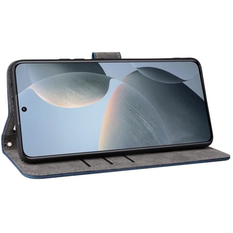 Чехол-книжка Deexe Delta Book для Xiaomi Poco X6 Pro - Blue: фото 2 из 7