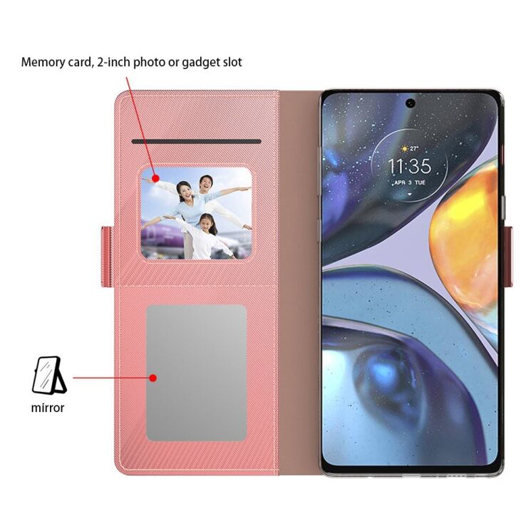 Чохол-книжка Deexe Eclipse Wallet для Motorola Moto G05 / Moto E15 - Blue: фото 5 з 9