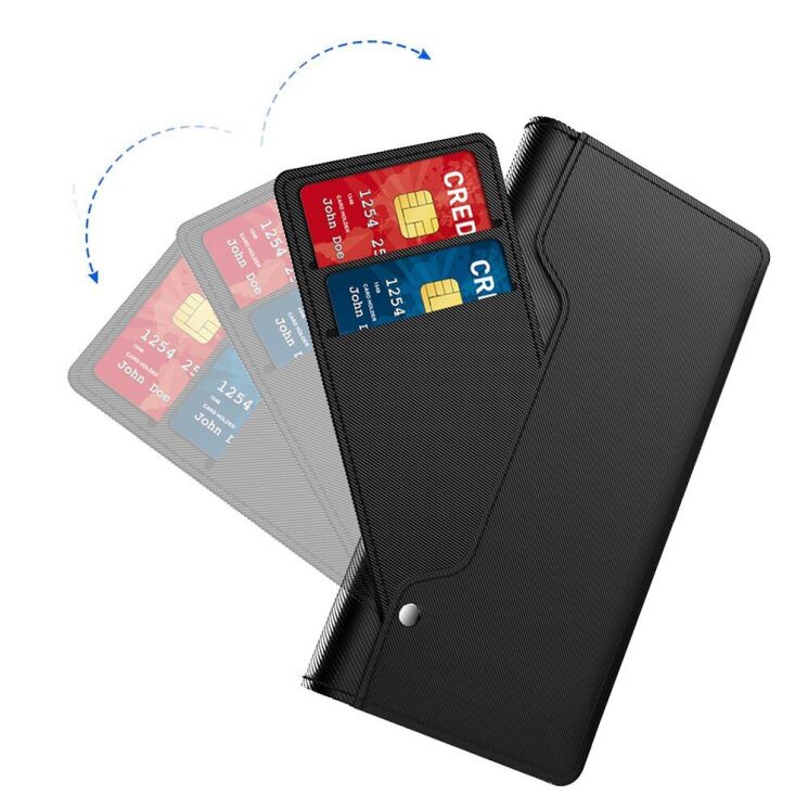 Чохол-книжка Deexe Eclipse Wallet для Motorola Moto G05 / Moto E15 - Blue: фото 7 з 9