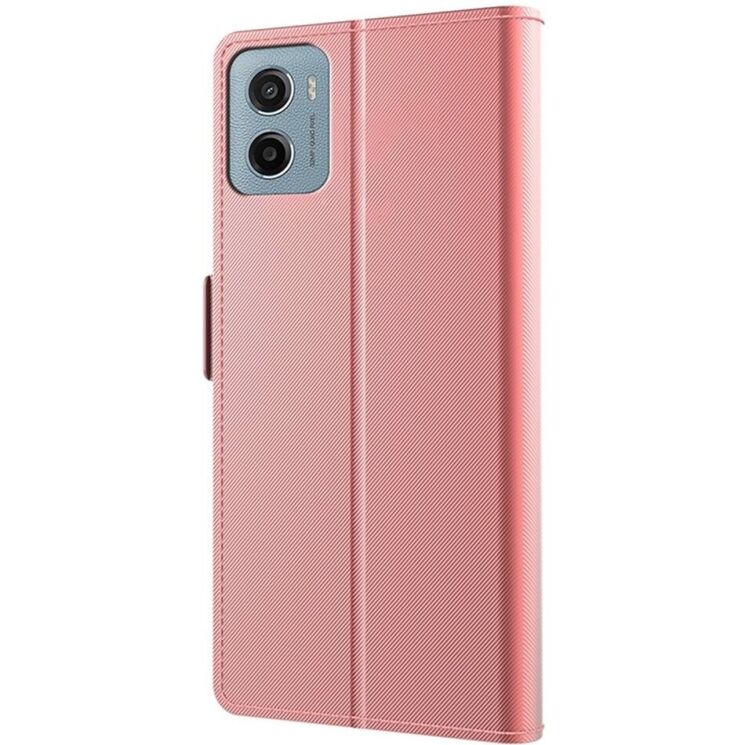 Чехол-книжка Deexe Eclipse Wallet для Motorola Moto G05 / Moto E15 - Rose Gold: фото 4 из 9