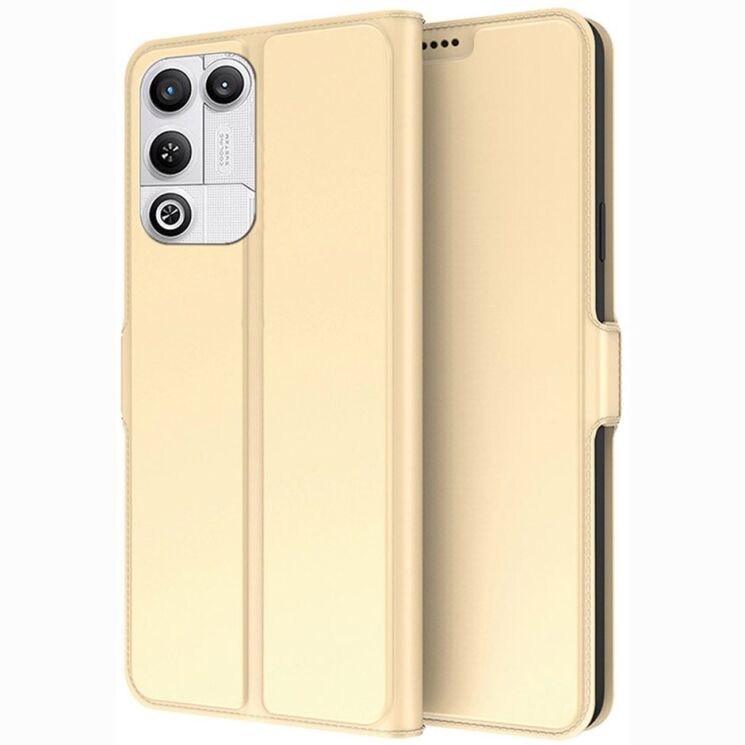 Чохол-книжка Deexe Faro Wallet для ZTE Nubia Red Magic 11 Air - Gold (423101F) Чохол-книжка Deexe Faro Wallet для ZTE Nubia Red Magic 11 Air - Gold: фото 1 з 7