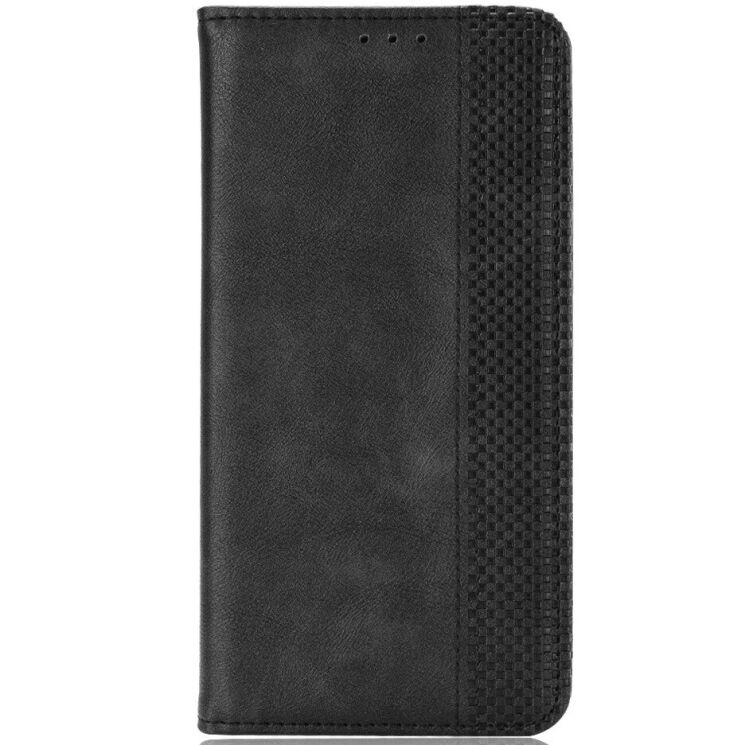 Чехол-книжка Deexe Retro Style для Motorola Edge 70 Fusion - Black: фото 2 из 18