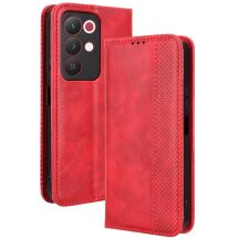 Чехол-книжка Deexe Retro Style для Realme C85 - Red: фото 1 из 18
