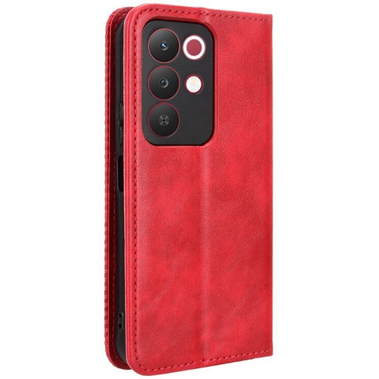 Чехол-книжка Deexe Retro Style для Realme C85 - Red: фото 8 из 18