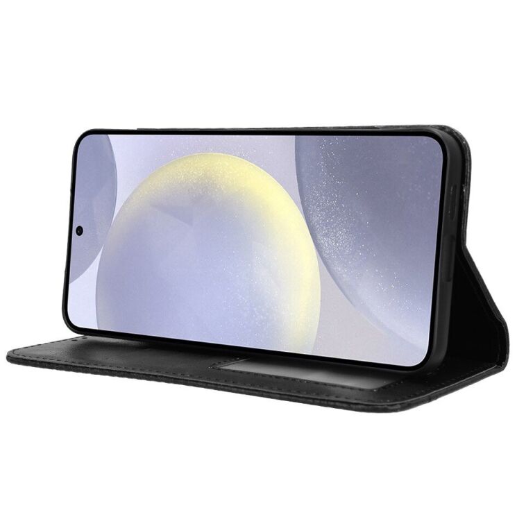 Чехол-книжка Deexe Retro Style для Samsung Galaxy S26 (S942) - Black: фото 7 из 20