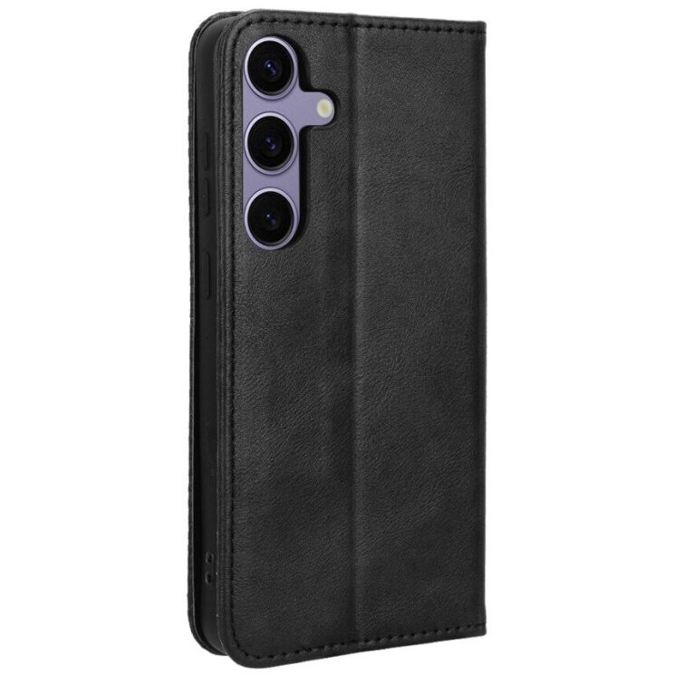 Чехол-книжка Deexe Retro Style для Samsung Galaxy S26 (S942) - Black: фото 8 из 20