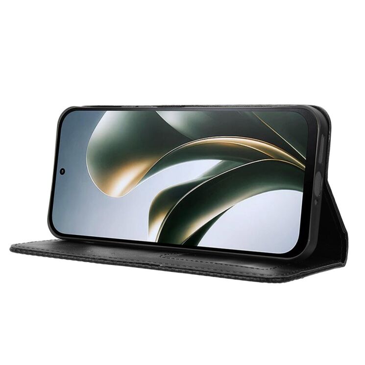 Чехол-книжка Deexe Retro Style для Xiaomi Poco C95 Pro - Black: фото 7 из 19