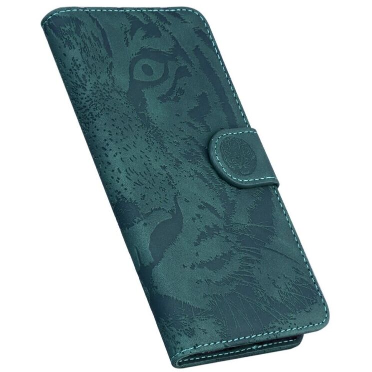 Чохол-книжка Deexe Tiger для Infinix Hot 40 / 40 Pro - Green: фото 4 з 7