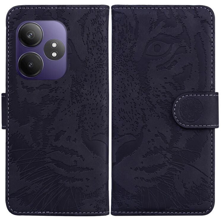 Чехол-книжка Deexe Tiger для Realme GT Neo 6 SE / GT 6T / GT 6 - Black: фото 1 из 7