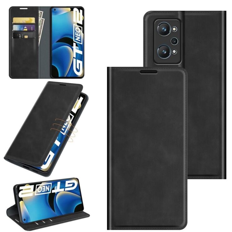 Чехол-книжка Deexe Wallet Case для Realme GT Neo 2 / GT Neo 3T / GT 2 - Black: фото 5 из 8