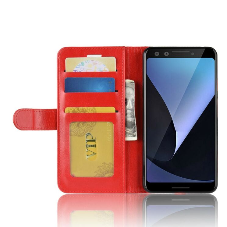 Чехол-книжка Deexe Wallet Style для Google Pixel 3 - Red: фото 6 из 8