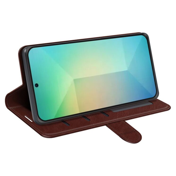 Чехол-книжка Deexe Wallet Style для Samsung Galaxy S25 (S931) - Brown: фото 3 из 7