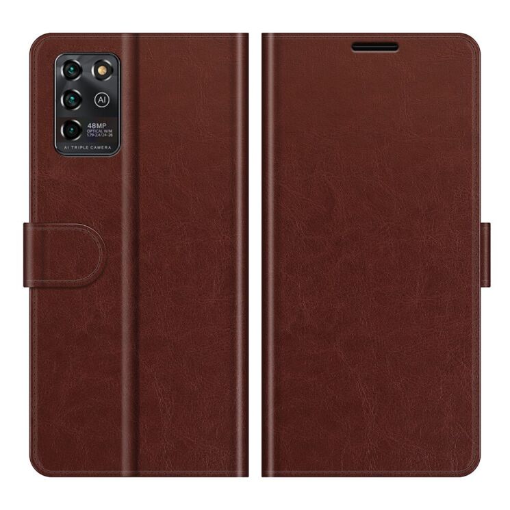 Чехол-книжка Deexe Wallet Style для ZTE Blade V30 Vita - Brown: фото 1 из 7